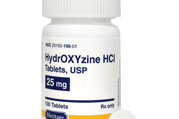 Hydroxyzine Side Effects - Bottle of Hydroxyzine Tablets