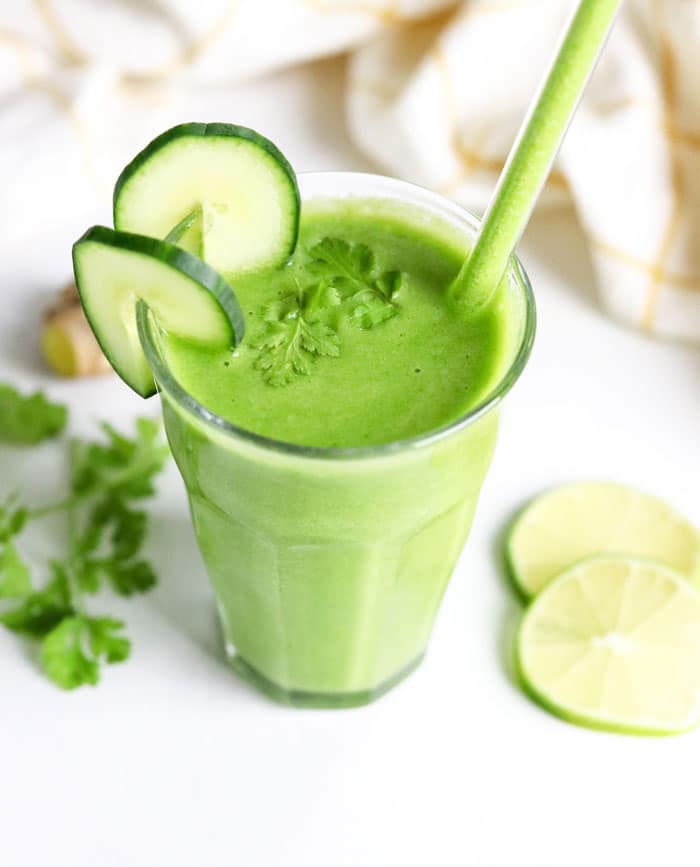 Cucumber and Banana Smoothie for Bloating