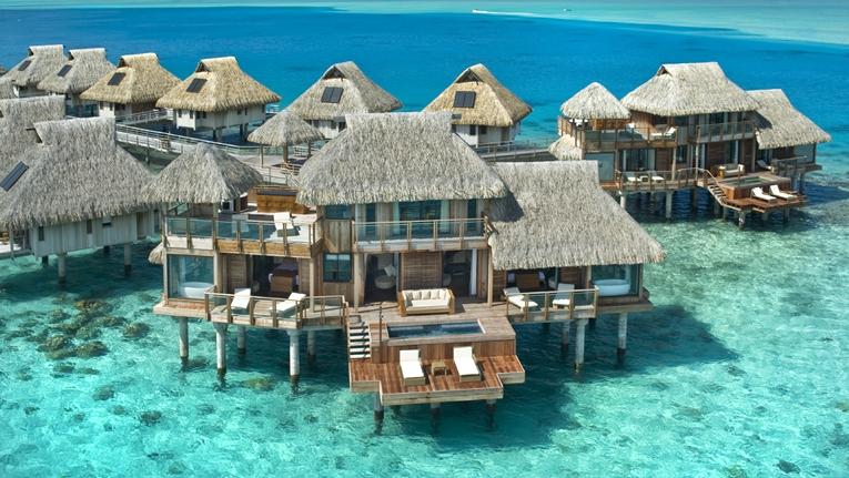 Overwater Bungalows in Bora Bora