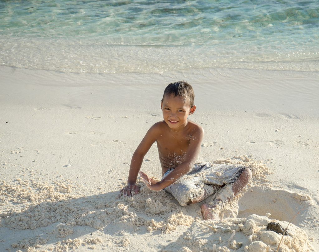 White Sand at Bora Bora Island
