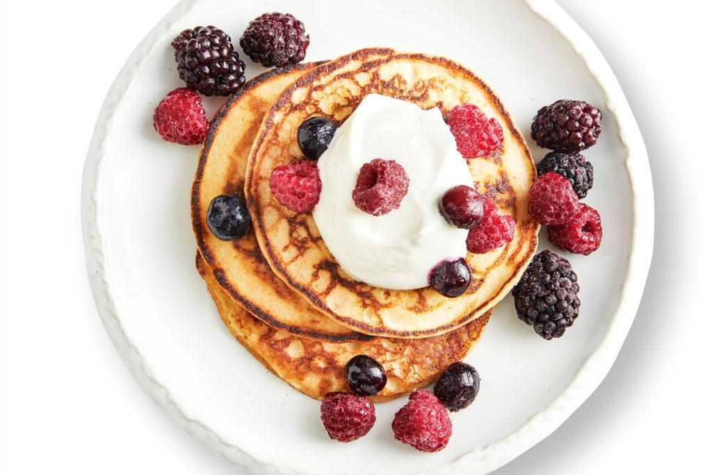 Eggs and Greek Yogurt Pancakes