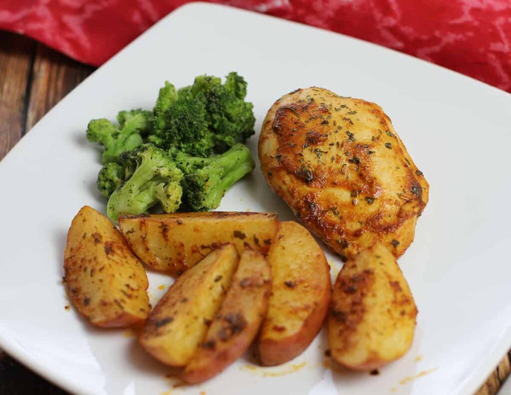 High Protein Cajun Butter Chicken and Potatoes