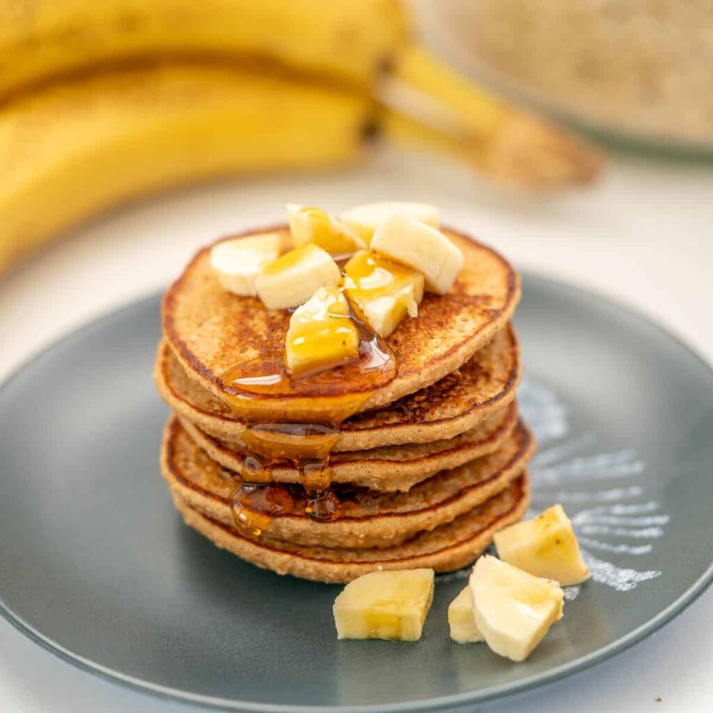 High Protein Oats and Banana Pancakes